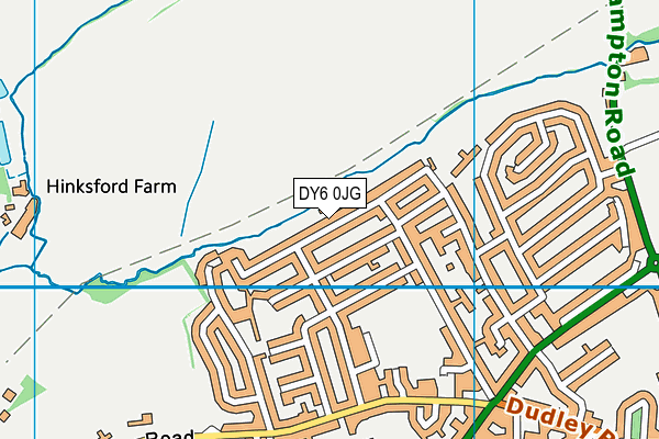 DY6 0JG map - OS VectorMap District (Ordnance Survey) DY6 0JG map - OS VectorMap District (Ordnance Survey)