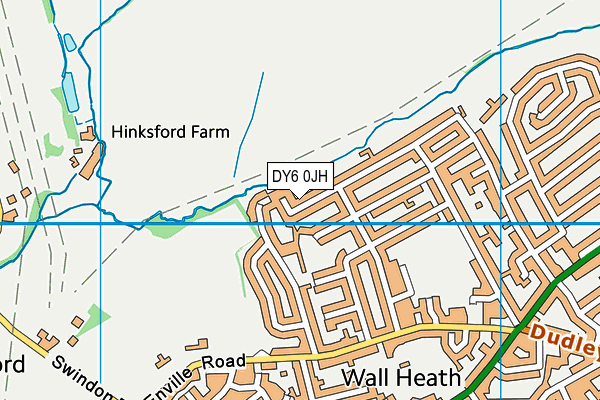 DY6 0JH map - OS VectorMap District (Ordnance Survey) DY6 0JH map - OS VectorMap District (Ordnance Survey)
