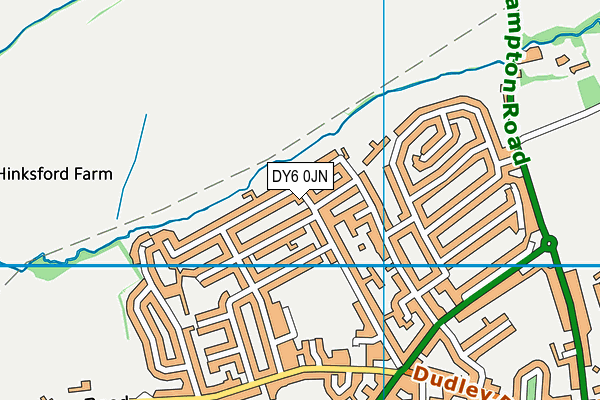 DY6 0JN map - OS VectorMap District (Ordnance Survey) DY6 0JN map - OS VectorMap District (Ordnance Survey)