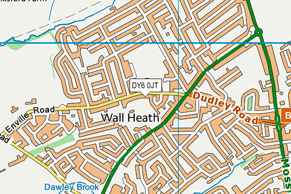 DY6 0JT map - OS VectorMap District (Ordnance Survey) DY6 0JT map - OS VectorMap District (Ordnance Survey)