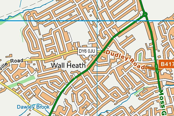 DY6 0JU map - OS VectorMap District (Ordnance Survey) DY6 0JU map - OS VectorMap District (Ordnance Survey)