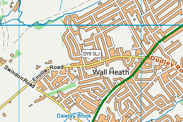 DY6 0LJ map - OS VectorMap District (Ordnance Survey) DY6 0LJ map - OS VectorMap District (Ordnance Survey)