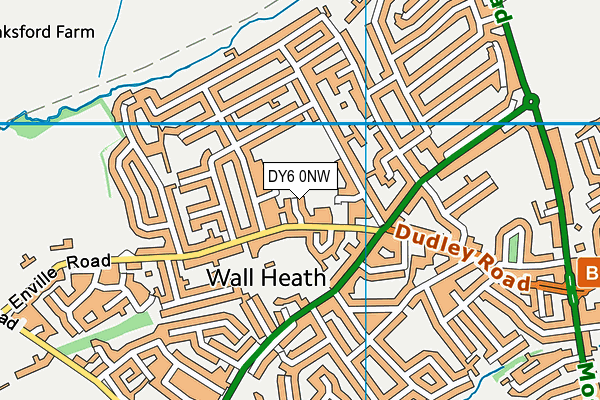 DY6 0NW map - OS VectorMap District (Ordnance Survey) DY6 0NW map - OS VectorMap District (Ordnance Survey)