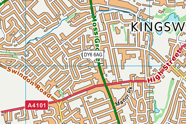DY6 6AG map - OS VectorMap District (Ordnance Survey) DY6 6AG map - OS VectorMap District (Ordnance Survey)