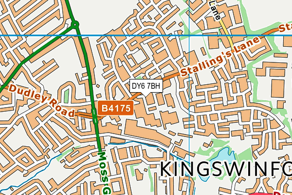 DY6 7BH map - OS VectorMap District (Ordnance Survey) DY6 7BH map - OS VectorMap District (Ordnance Survey)