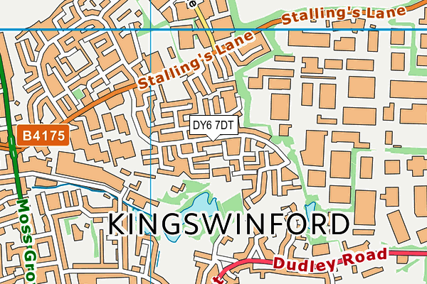 DY6 7DT map - OS VectorMap District (Ordnance Survey) DY6 7DT map - OS VectorMap District (Ordnance Survey)