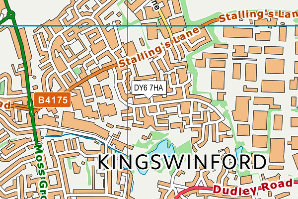 DY6 7HA map - OS VectorMap District (Ordnance Survey) DY6 7HA map - OS VectorMap District (Ordnance Survey)