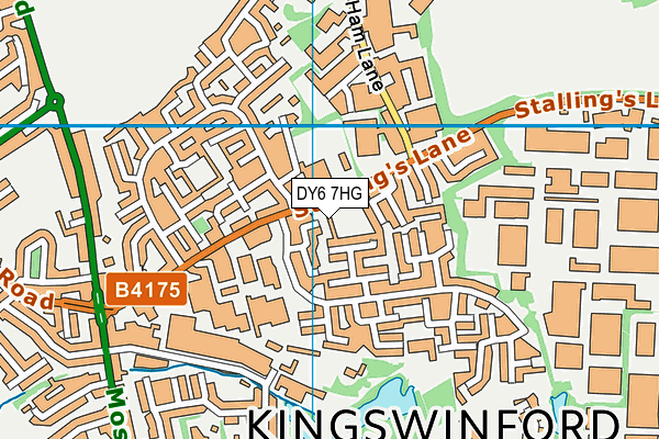 DY6 7HG map - OS VectorMap District (Ordnance Survey) DY6 7HG map - OS VectorMap District (Ordnance Survey)