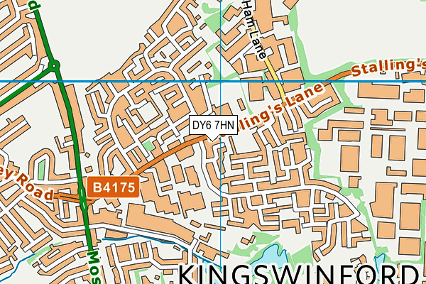DY6 7HN map - OS VectorMap District (Ordnance Survey) DY6 7HN map - OS VectorMap District (Ordnance Survey)