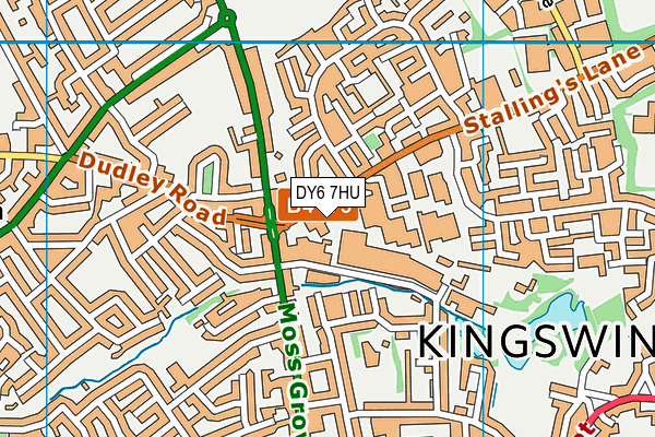 DY6 7HU map - OS VectorMap District (Ordnance Survey)
