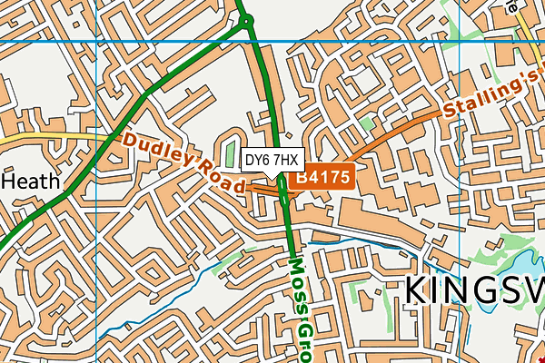 DY6 7HX map - OS VectorMap District (Ordnance Survey) DY6 7HX map - OS VectorMap District (Ordnance Survey)