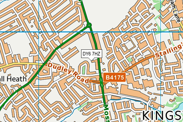 DY6 7HZ map - OS VectorMap District (Ordnance Survey) DY6 7HZ map - OS VectorMap District (Ordnance Survey)
