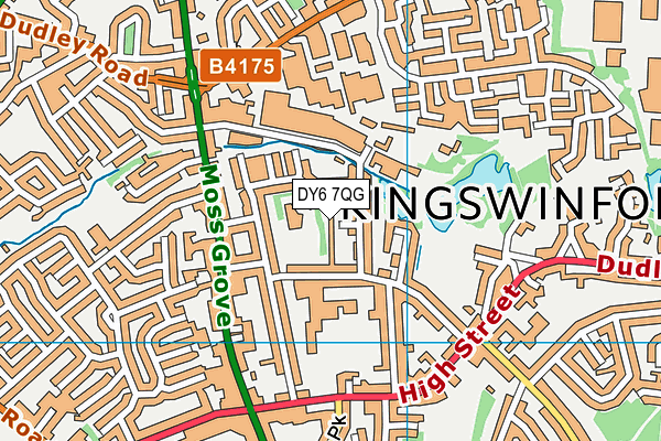 DY6 7QG map - OS VectorMap District (Ordnance Survey)