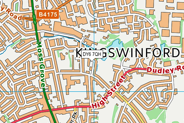 DY6 7QH map - OS VectorMap District (Ordnance Survey)