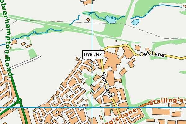 DY6 7RZ map - OS VectorMap District (Ordnance Survey) DY6 7RZ map - OS VectorMap District (Ordnance Survey)