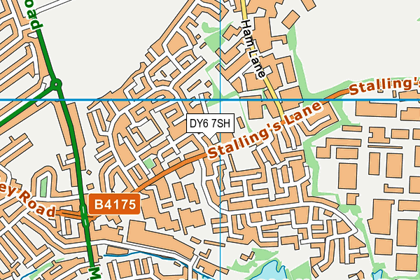DY6 7SH map - OS VectorMap District (Ordnance Survey) DY6 7SH map - OS VectorMap District (Ordnance Survey)
