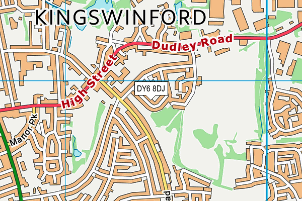 DY6 8DJ map - OS VectorMap District (Ordnance Survey) DY6 8DJ map - OS VectorMap District (Ordnance Survey)