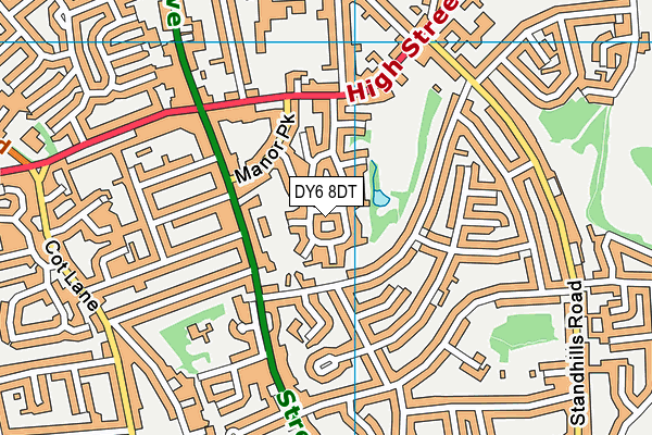 DY6 8DT map - OS VectorMap District (Ordnance Survey) DY6 8DT map - OS VectorMap District (Ordnance Survey)