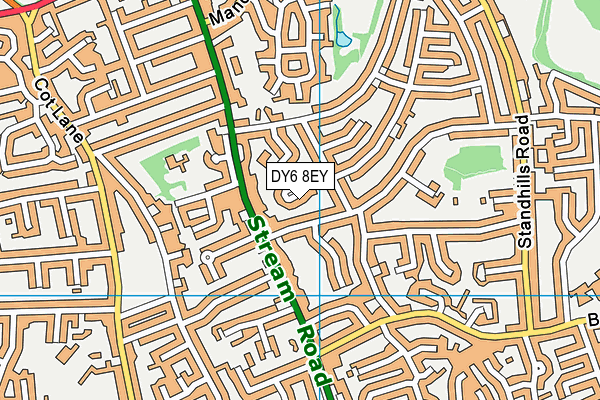 DY6 8EY map - OS VectorMap District (Ordnance Survey) DY6 8EY map - OS VectorMap District (Ordnance Survey)