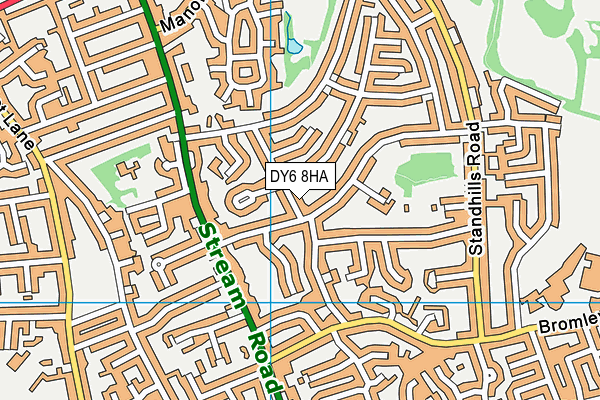 DY6 8HA map - OS VectorMap District (Ordnance Survey) DY6 8HA map - OS VectorMap District (Ordnance Survey)