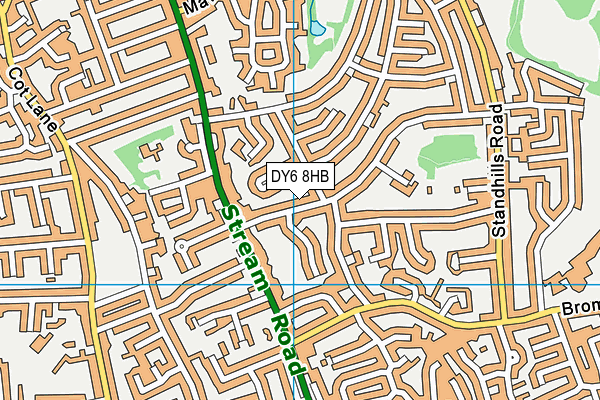 DY6 8HB map - OS VectorMap District (Ordnance Survey) DY6 8HB map - OS VectorMap District (Ordnance Survey)