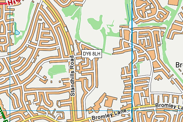 DY6 8LH map - OS VectorMap District (Ordnance Survey)