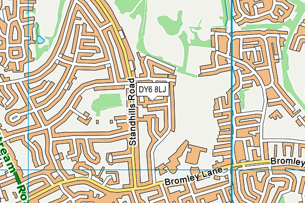 DY6 8LJ map - OS VectorMap District (Ordnance Survey)