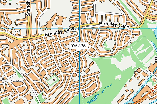 DY6 8PW map - OS VectorMap District (Ordnance Survey) DY6 8PW map - OS VectorMap District (Ordnance Survey)