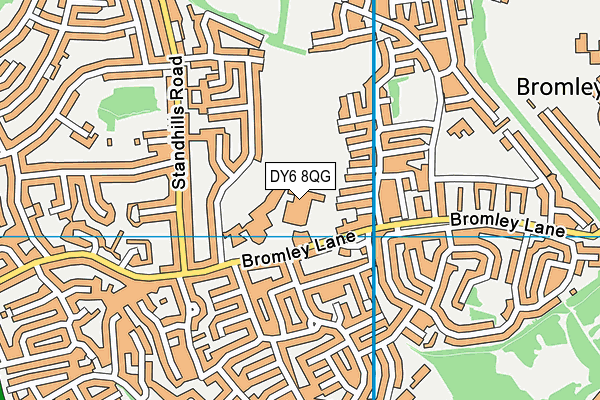 DY6 8QG map - OS VectorMap District (Ordnance Survey)