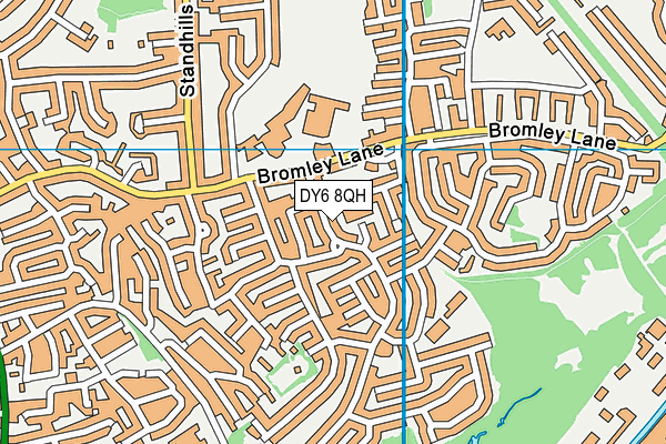 DY6 8QH map - OS VectorMap District (Ordnance Survey) DY6 8QH map - OS VectorMap District (Ordnance Survey)