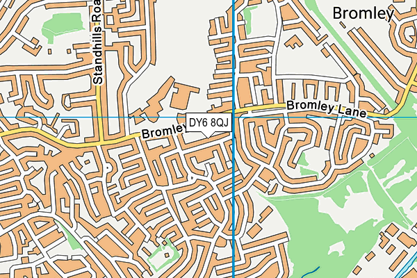 DY6 8QJ map - OS VectorMap District (Ordnance Survey) DY6 8QJ map - OS VectorMap District (Ordnance Survey)