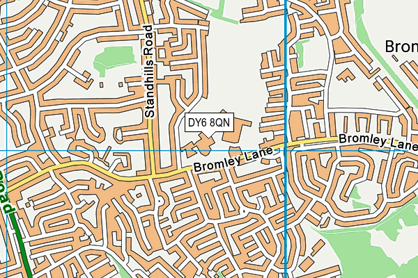 DY6 8QN map - OS VectorMap District (Ordnance Survey) DY6 8QN map - OS VectorMap District (Ordnance Survey)