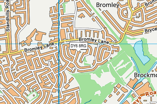 DY6 8RG map - OS VectorMap District (Ordnance Survey)
