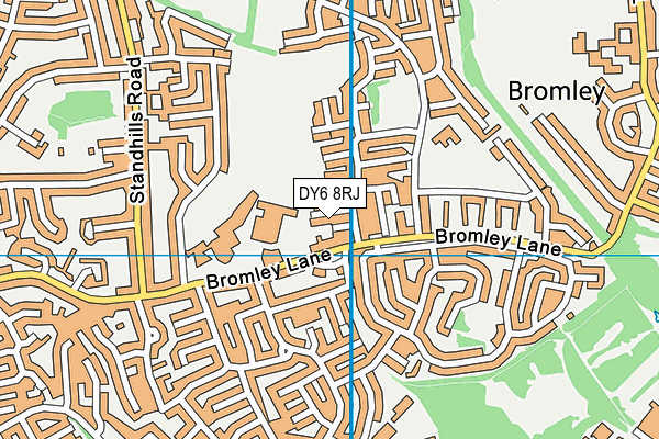 DY6 8RJ map - OS VectorMap District (Ordnance Survey)