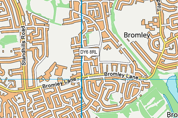DY6 8RL map - OS VectorMap District (Ordnance Survey) DY6 8RL map - OS VectorMap District (Ordnance Survey)