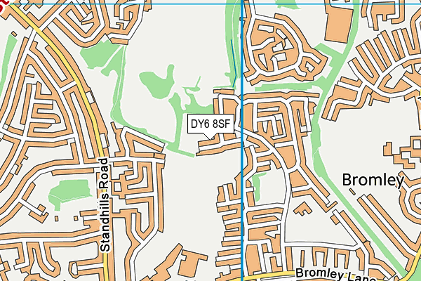 DY6 8SF map - OS VectorMap District (Ordnance Survey) DY6 8SF map - OS VectorMap District (Ordnance Survey)