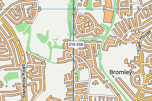DY6 8SN map - OS VectorMap District (Ordnance Survey) DY6 8SN map - OS VectorMap District (Ordnance Survey)