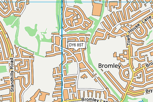 DY6 8ST map - OS VectorMap District (Ordnance Survey) DY6 8ST map - OS VectorMap District (Ordnance Survey)