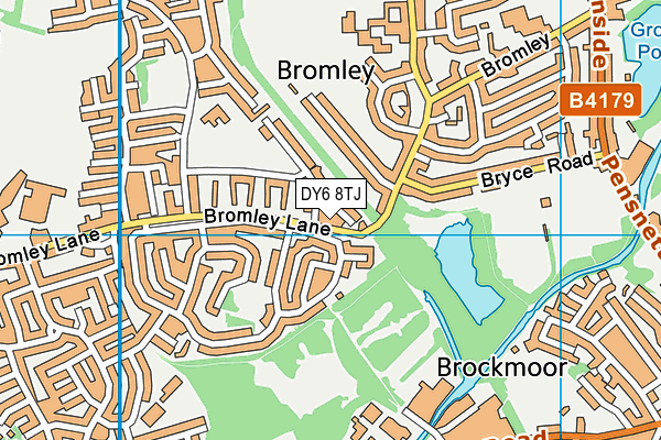 DY6 8TJ map - OS VectorMap District (Ordnance Survey) DY6 8TJ map - OS VectorMap District (Ordnance Survey)