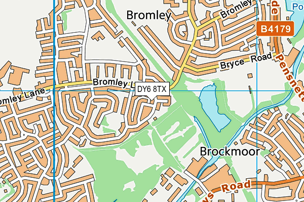 DY6 8TX map - OS VectorMap District (Ordnance Survey) DY6 8TX map - OS VectorMap District (Ordnance Survey)