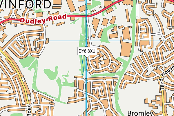 DY6 8XU map - OS VectorMap District (Ordnance Survey)