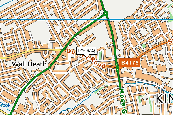 DY6 9AQ map - OS VectorMap District (Ordnance Survey) DY6 9AQ map - OS VectorMap District (Ordnance Survey)