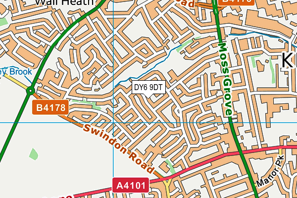 DY6 9DT map - OS VectorMap District (Ordnance Survey) DY6 9DT map - OS VectorMap District (Ordnance Survey)