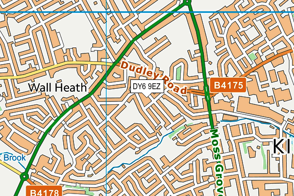 DY6 9EZ map - OS VectorMap District (Ordnance Survey) DY6 9EZ map - OS VectorMap District (Ordnance Survey)