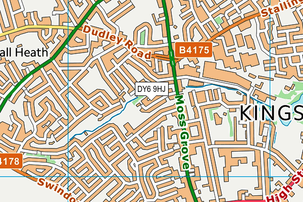 DY6 9HJ map - OS VectorMap District (Ordnance Survey)