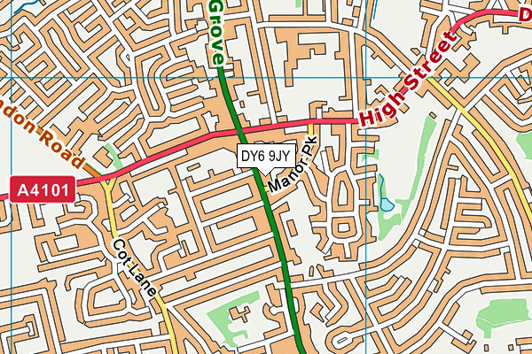 DY6 9JY map - OS VectorMap District (Ordnance Survey)