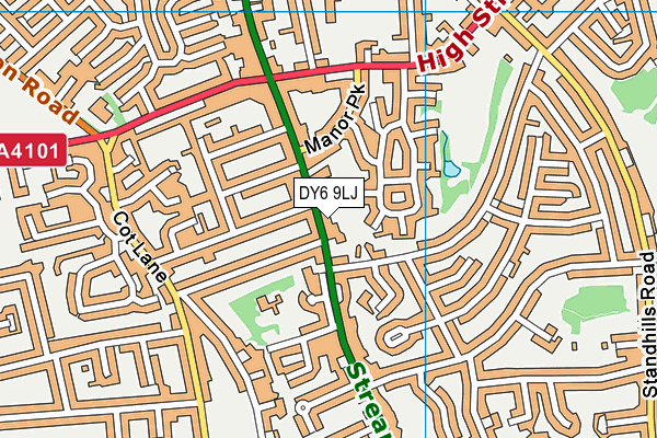 DY6 9LJ map - OS VectorMap District (Ordnance Survey) DY6 9LJ map - OS VectorMap District (Ordnance Survey)