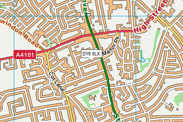 DY6 9LX map - OS VectorMap District (Ordnance Survey)