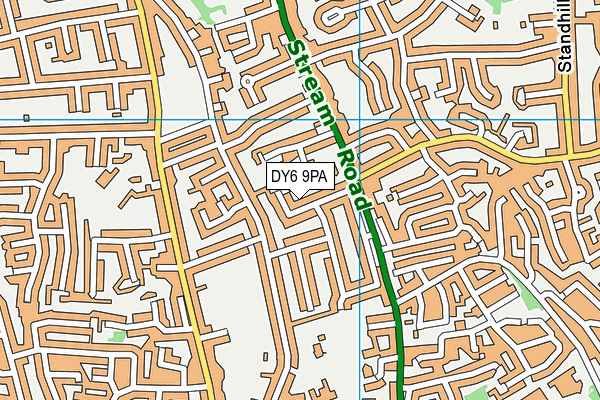 DY6 9PA map - OS VectorMap District (Ordnance Survey) DY6 9PA map - OS VectorMap District (Ordnance Survey)