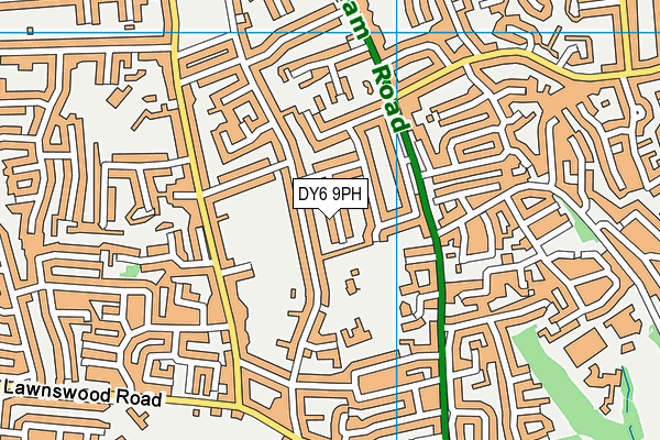 DY6 9PH map - OS VectorMap District (Ordnance Survey) DY6 9PH map - OS VectorMap District (Ordnance Survey)